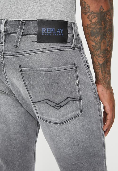 Replay - Anbass slim jeans - washed grey