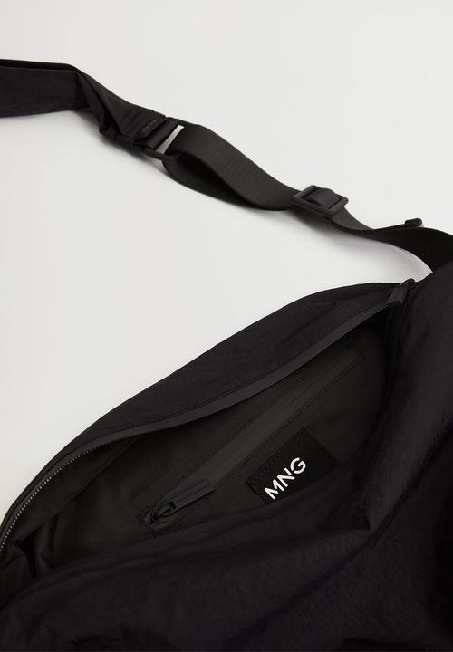 MANGO - Bag with ruched detail - black