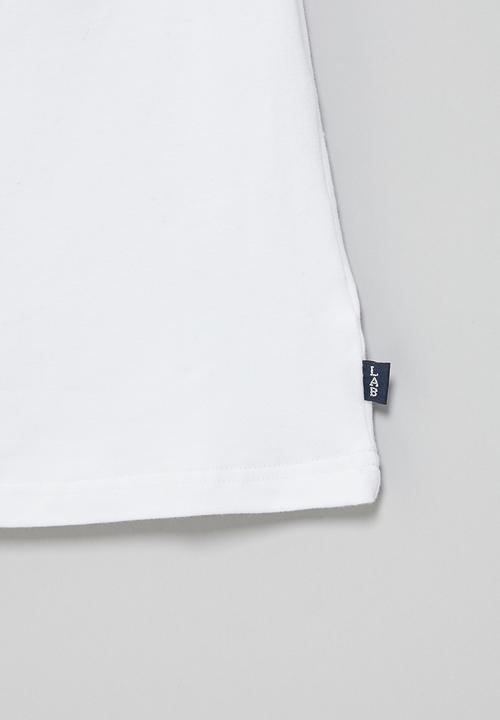 LAB - Girls off-should anglaise top - white