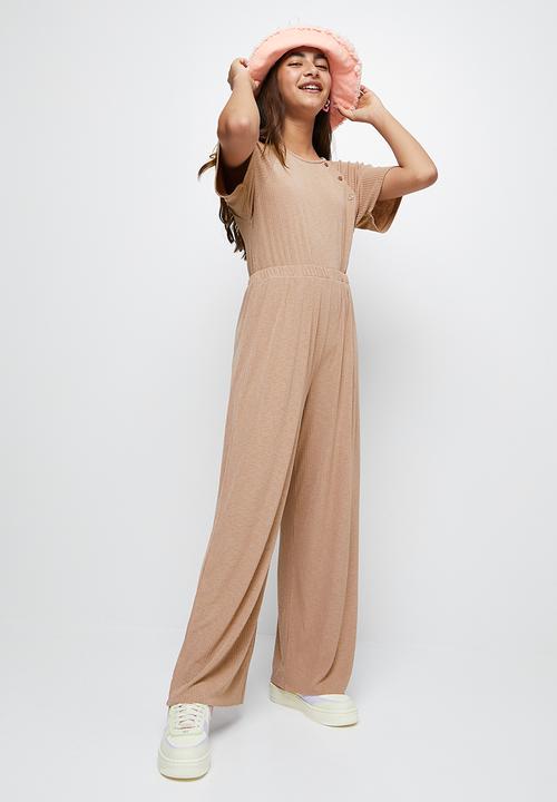 Superbalist - Rib jumpsuit - pink