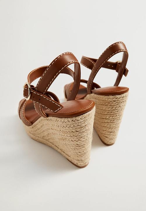 MANGO - Days wedge - brown