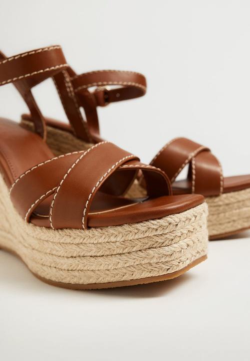 MANGO - Days wedge - brown