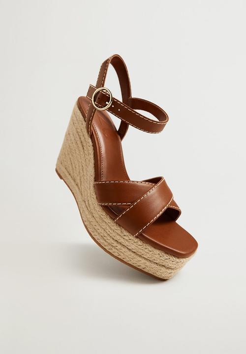 MANGO - Days wedge - brown
