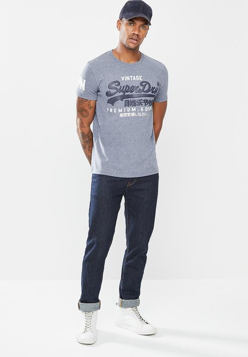 Superdry. - Vl ns tee - tois blue heather