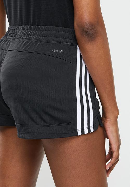adidas Originals - Pacer 3s knit shorts - black & white