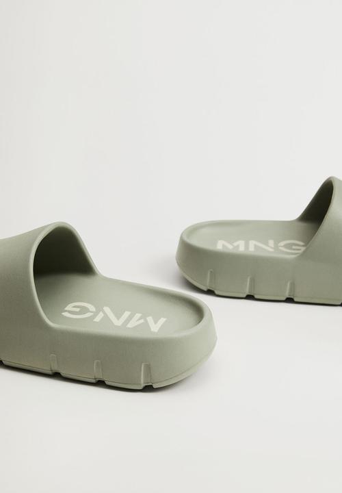 MANGO - Flop slide - green