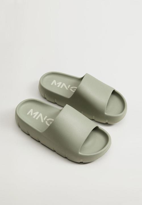 MANGO - Flop slide - green