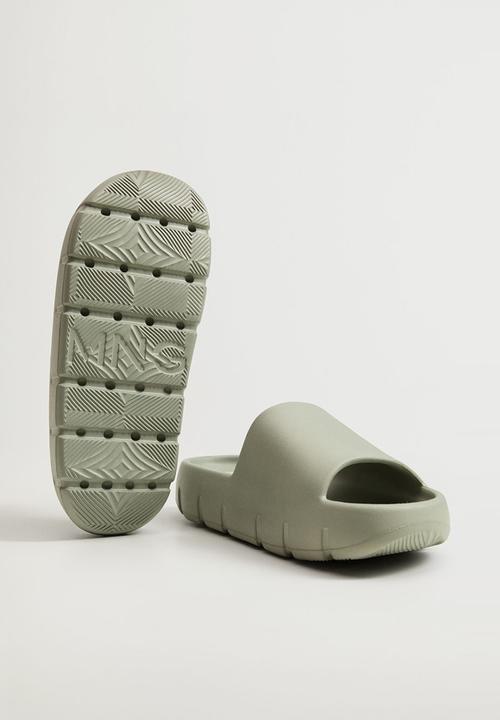 MANGO - Flop slide - green