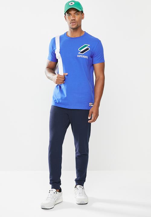 Superdry. - Sportstyle chenille tee - royal
