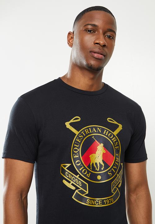 POLO - Oswald big crest short sleeve tee - black