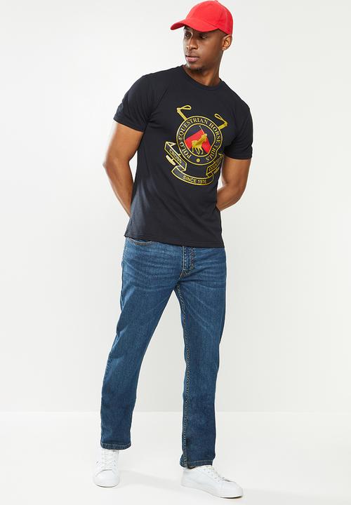 POLO - Oswald big crest short sleeve tee - black