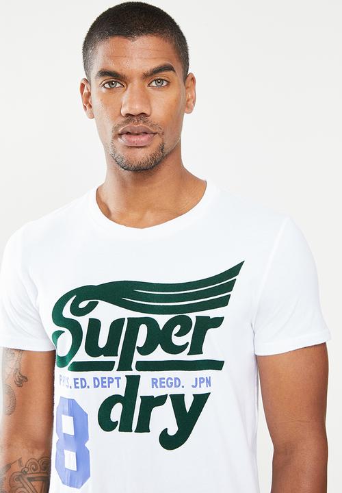 Superdry. - Collegiate graphic tee - brilliant white