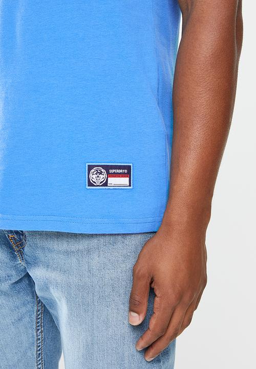 Superdry. - Track and field graphic tee - neptune blue