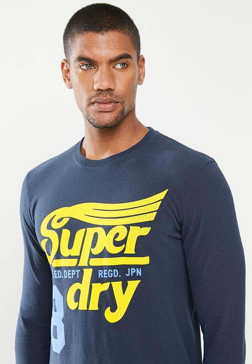 Superdry. - COLLEGIATE GRAPHIC LS TOP - 09S