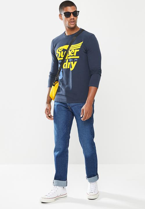 Superdry. - COLLEGIATE GRAPHIC LS TOP - 09S