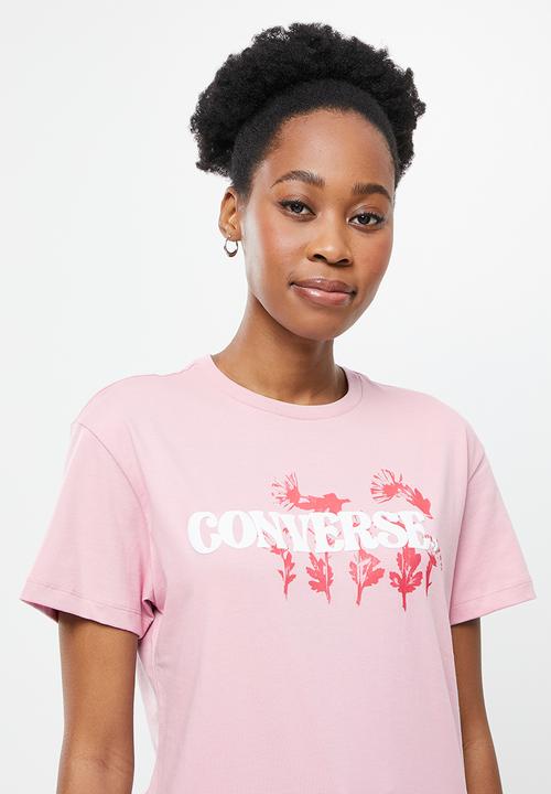 Converse - Hybrid flower relaxed tee - himalayan salt