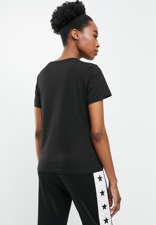 Converse - Center front nova classic tee - converse black