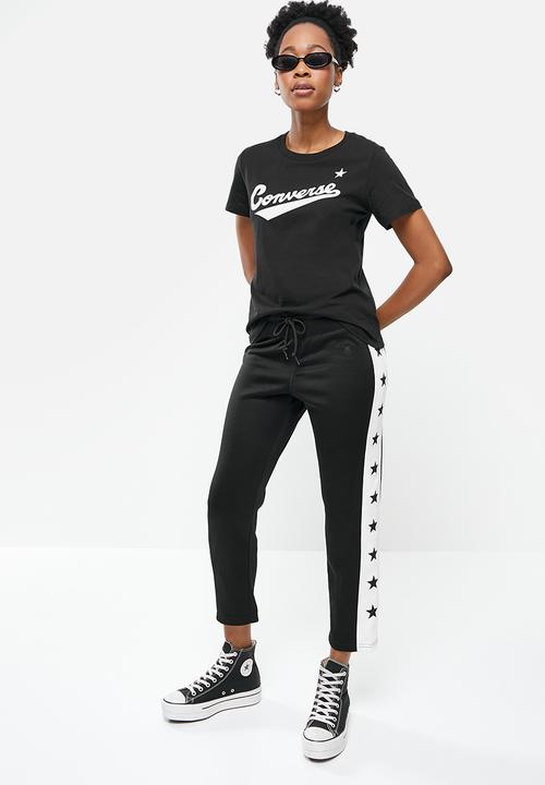 Converse - Star print tapered pant black multi