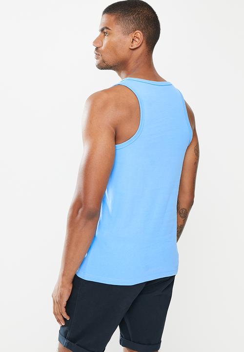 Superdry. - Collegiate graphic vest - blue