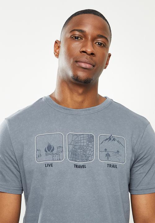Hi-Tec - Live travel trail tee - grey