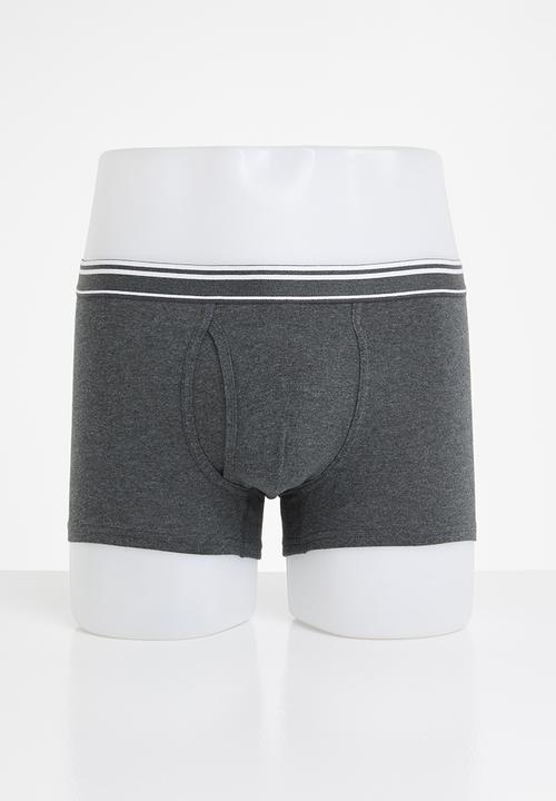Giordano - 3 pack trunks - grey & black 