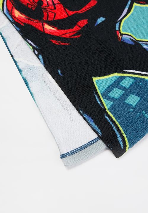Character Group - Spider-man hooded towel - blue