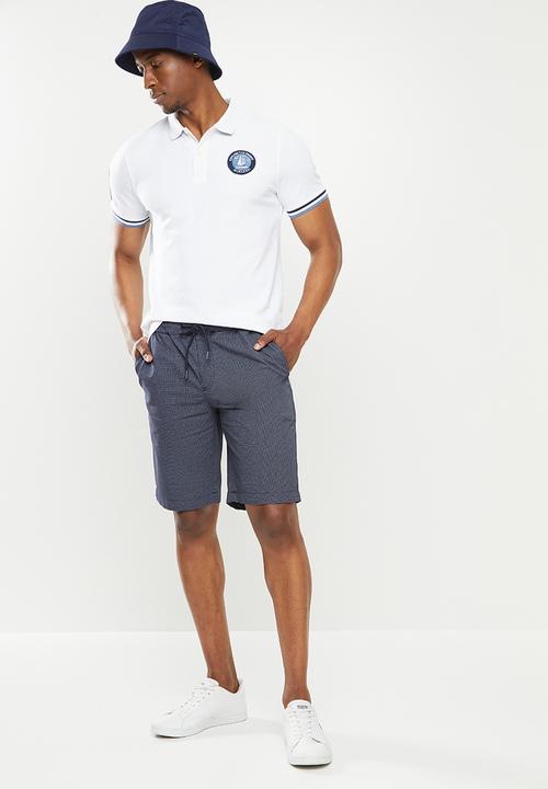 Giordano - 3d lion embroidered golfer - white