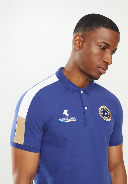 Giordano - Retro sport golfer - blue