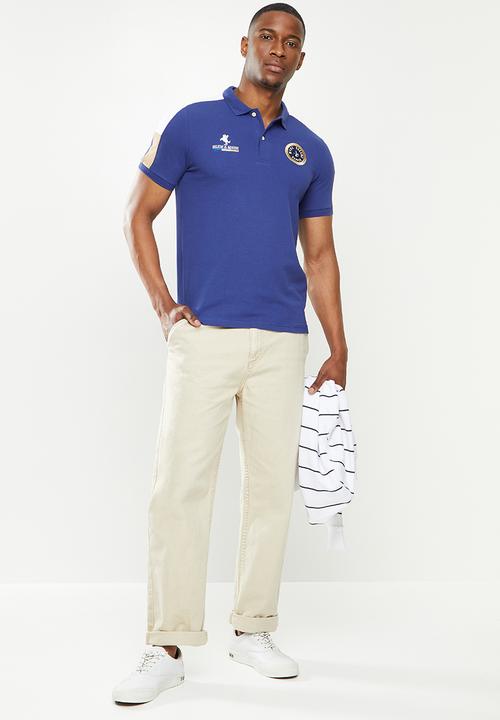 Giordano - Retro sport golfer - blue