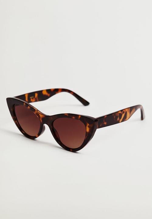MANGO - Cat-eye sunglasses - chocolate