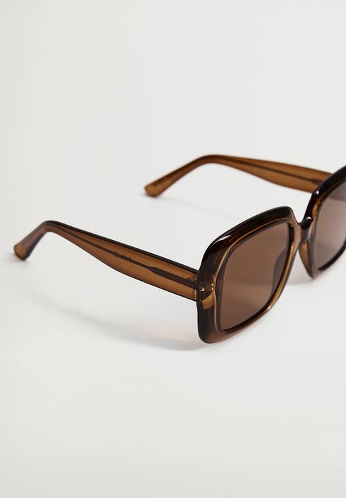 MANGO - Clear frame sunglasses - brown