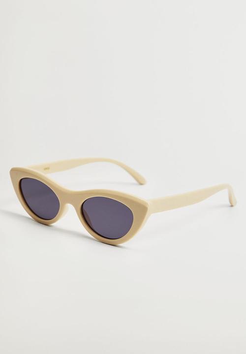 MANGO - Cat-eye sunglasses - vanilla