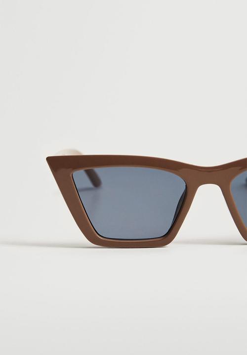 MANGO - Cat-eye sunglasses - ecru