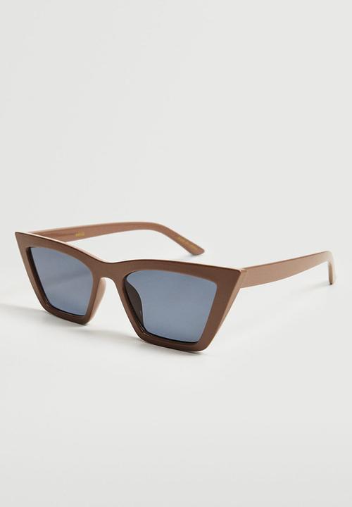 MANGO - Cat-eye sunglasses - ecru