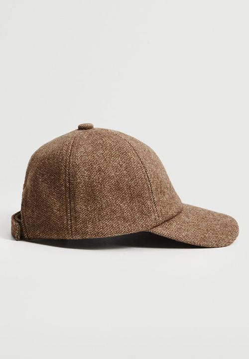 MANGO - Cap with visor - beige