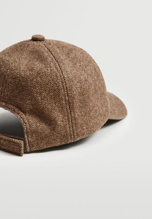 MANGO - Cap with visor - beige
