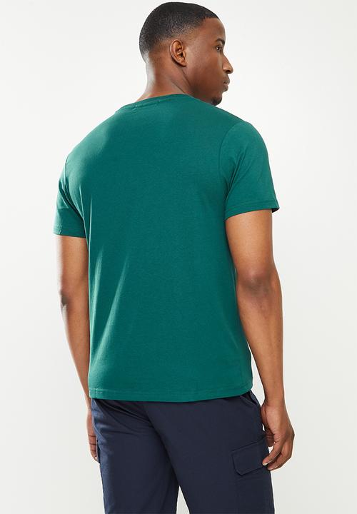 Giordano - Crew neck printed tee - deep teal