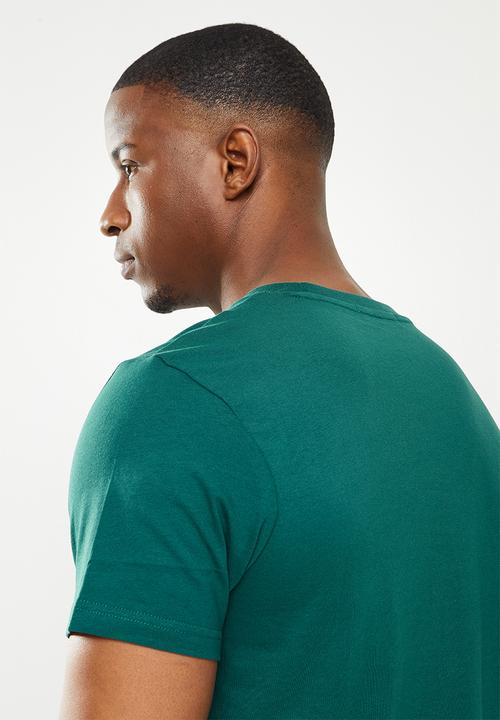 Giordano - Crew neck printed tee - deep teal