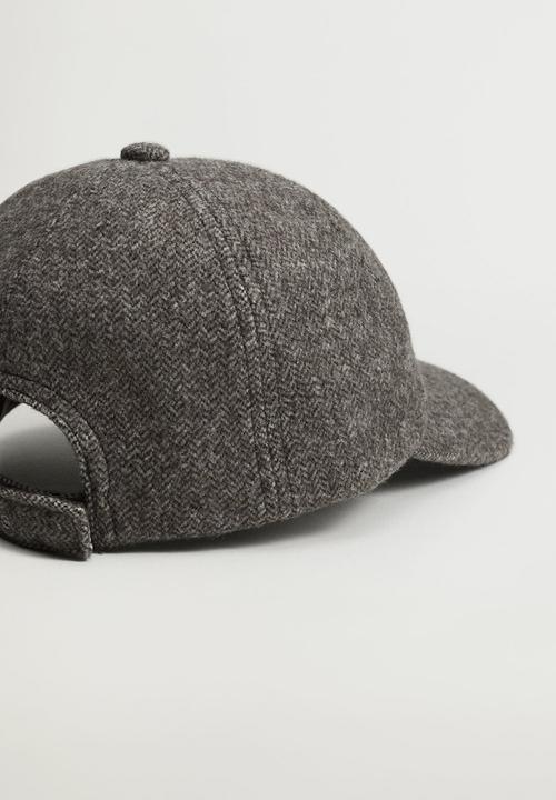 MANGO - Cap with visor - grey