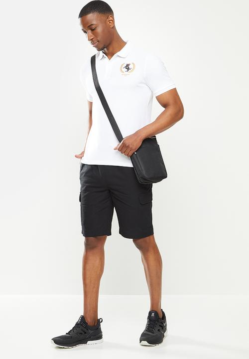 Giordano - Napoloen embroidered golfer - white