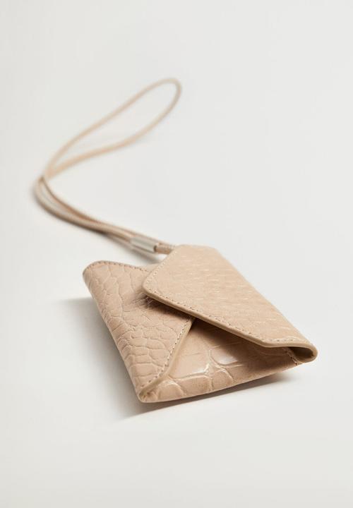 MANGO - Cord envelope purse - neutral
