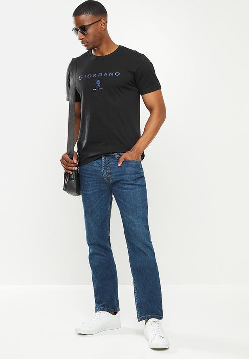 Giordano - Lions printed tee - black