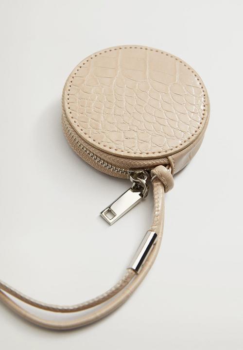 MANGO - Cord croc-effect purse - neutral