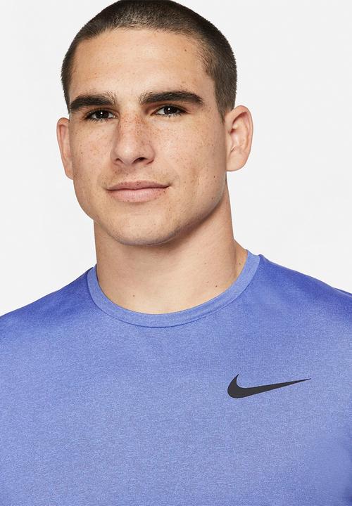 Nike - Nike pro df hpr dry top short sleeve - blue