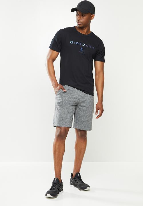 Giordano - Cotton drawstring short - grey