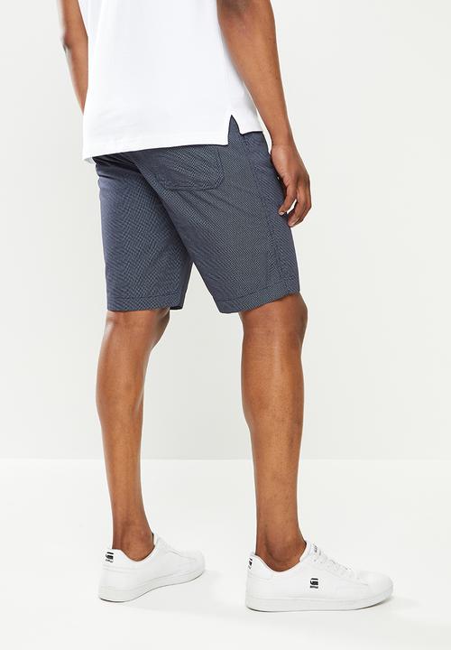 Giordano - Cotton ds1 short - navy & white