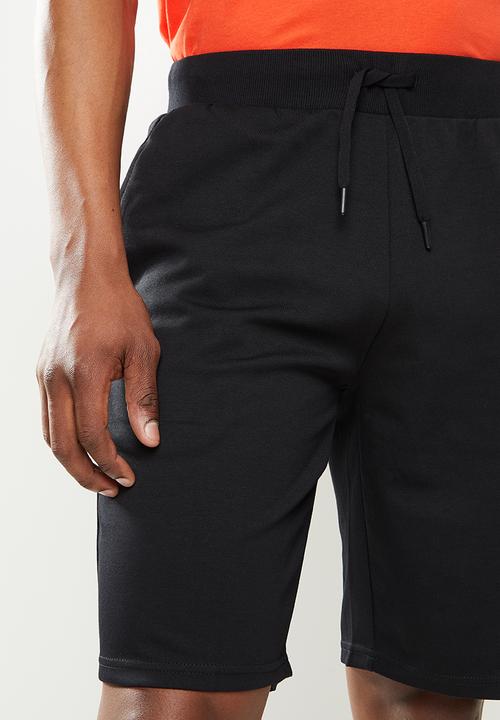 Giordano - Cotton drawstring short - black