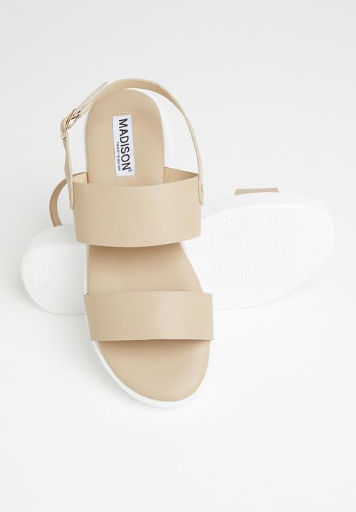 Madison® - Evelyn slingback flatform sandal - neutral