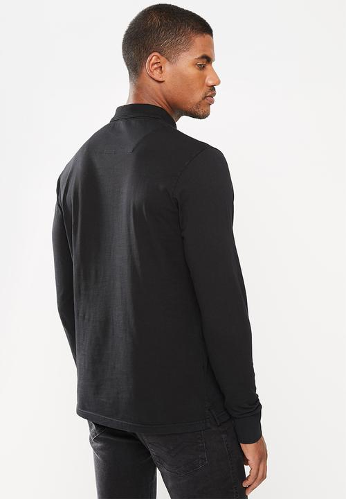Replay - Replay long sleeve golfer - black