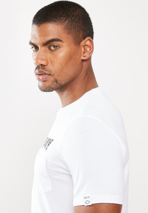 Replay - Pocket tee - white